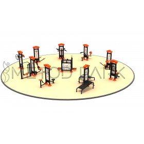 12 FT Fitness With Panels 10 pcs Set